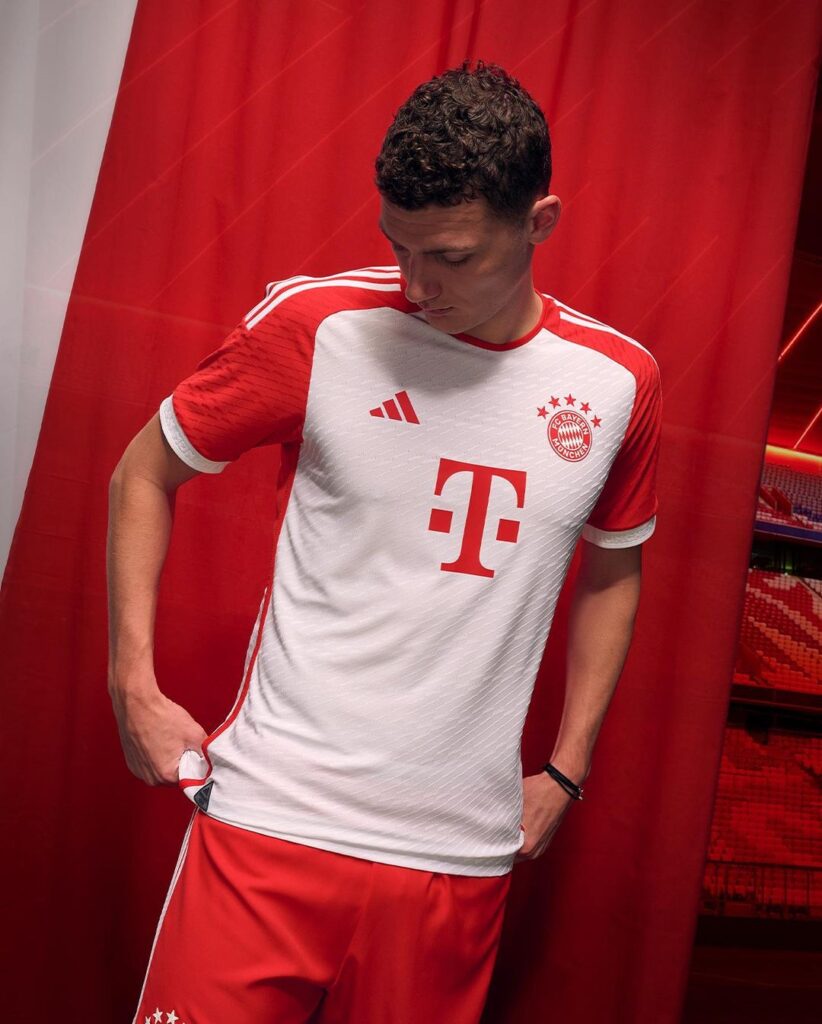 Bayern Munich Home Kit 23-24 is now officially launched. This photo is taken from Bayern Munich's official Instagram account.