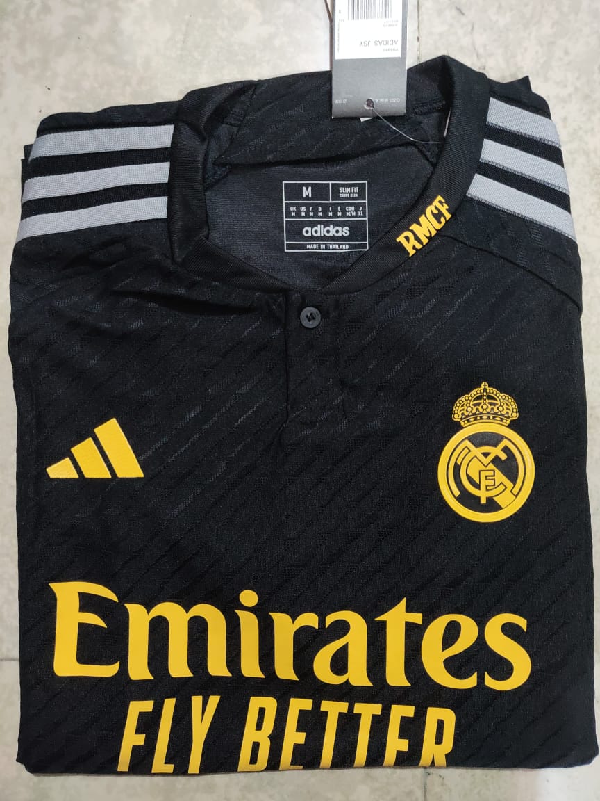 Real Madrid Third Kit 23/24 Real Madrid Black Jersey 2023 Jersey Club BD