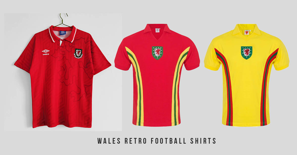 Retro Wales Football Shirt 1958, 1984, 1992