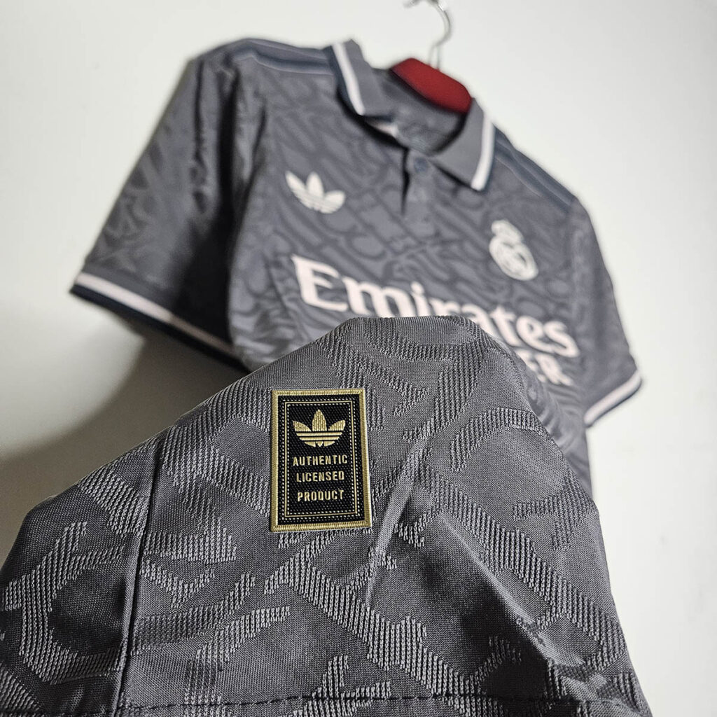 Real Madrid Third Kit 24/25 Real Madrid Grey Jersey 2024 Jersey Club BD