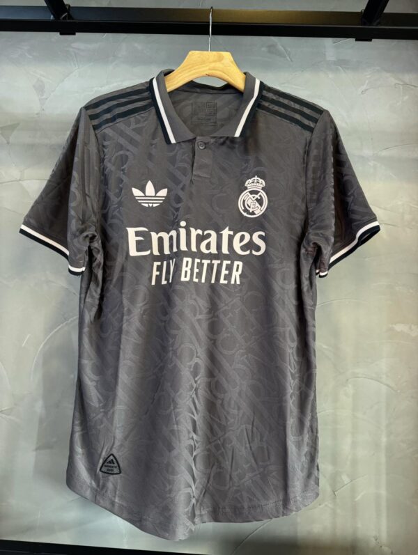 Real Madrid Third Kit 24/25 Real Madrid Grey Jersey 2024 Jersey Club BD